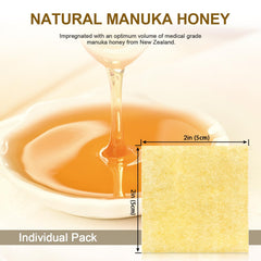 Close-up of Ceeport Manuka Honey dressing texture showing absorbent material