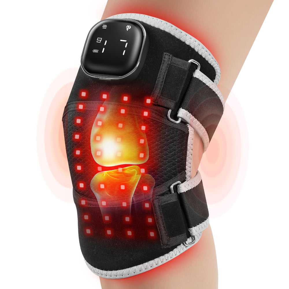 CEEXTKAY knee brace with dual 660nm red and 850nm infrared light for deeper tissue comfort.