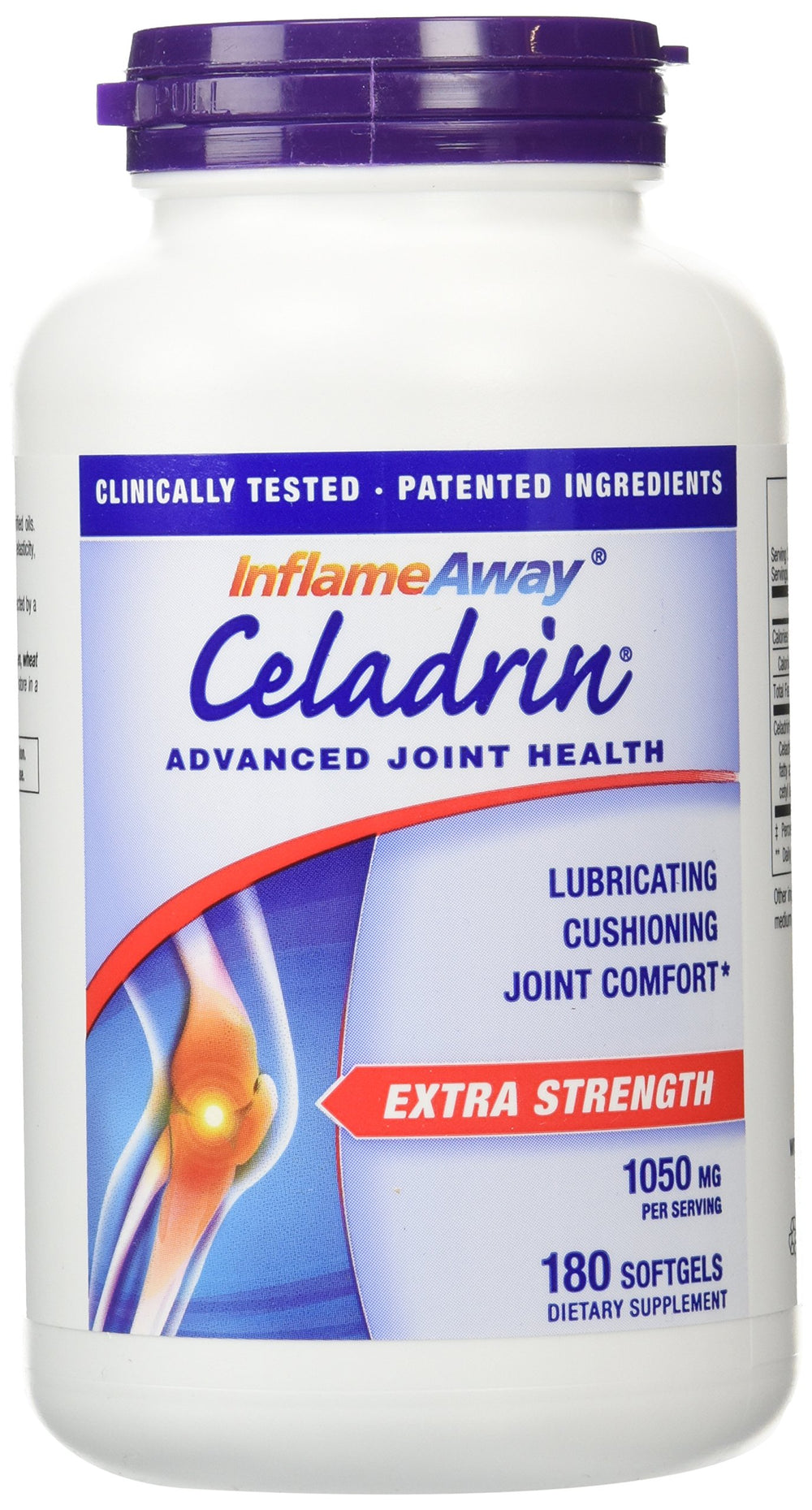 Celadrin Advanced Joint Health bottle front showing branding and packaging for daily joint support.