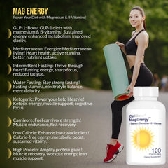 Close-up of CELCLENE MagEnergy capsules for high-absorption vitamins