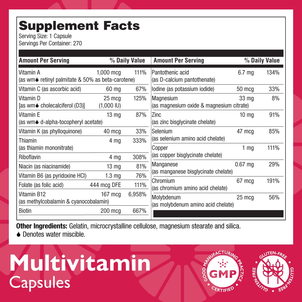 Celebrate bariatric multivitamin label confirms gluten-free and USA-made.