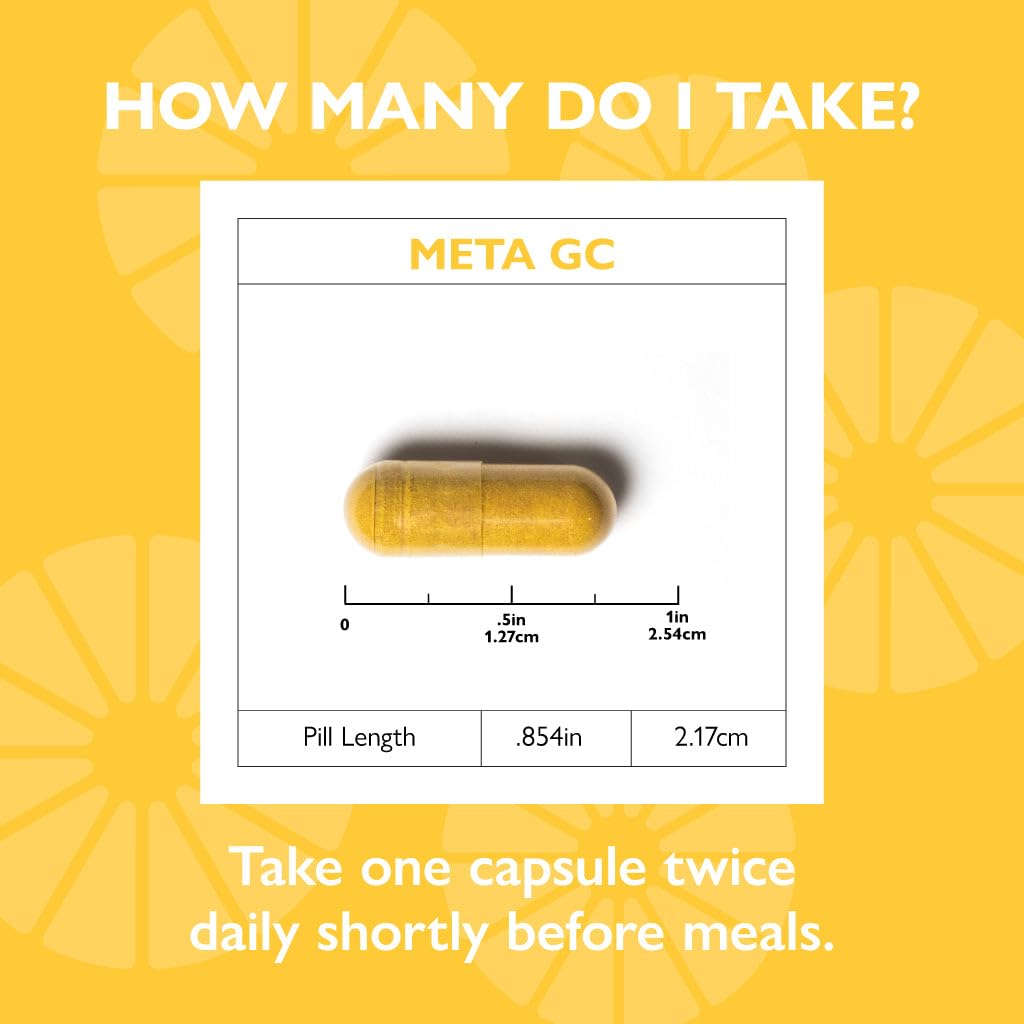 META GC ingredient chart showcasing key components for balanced nutrition