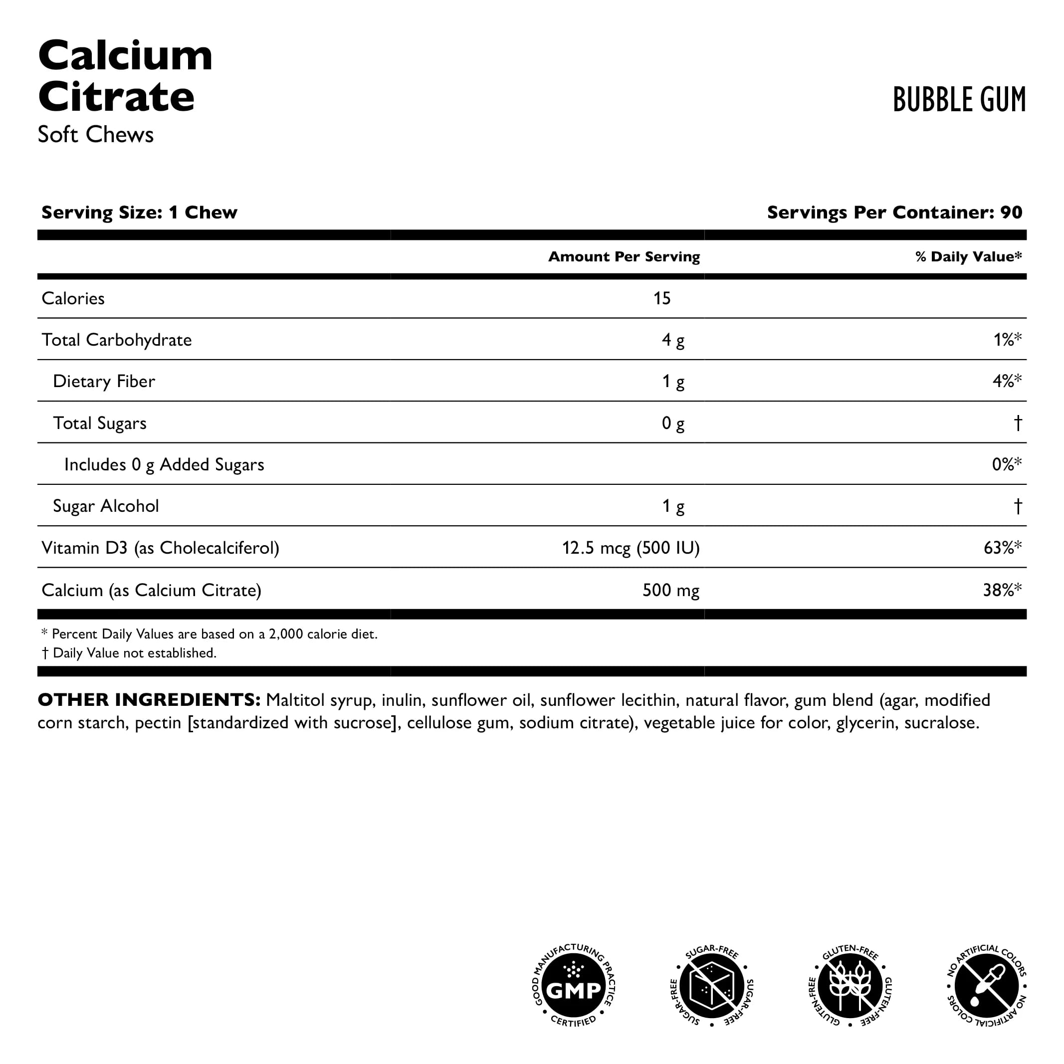 Celebrate Vitamins resealable bag ensures freshness for daily calcium intake.