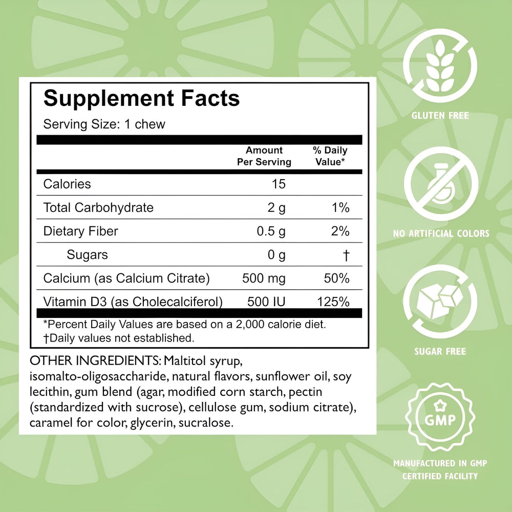 Celebrate Vitamins bariatric chews in a resealable bag ideal for daily use anywhere.