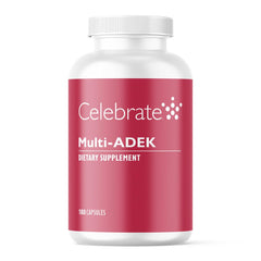 Celebrate Vitamins Multi ADEK capsules for daily post-bariatric nutrition support