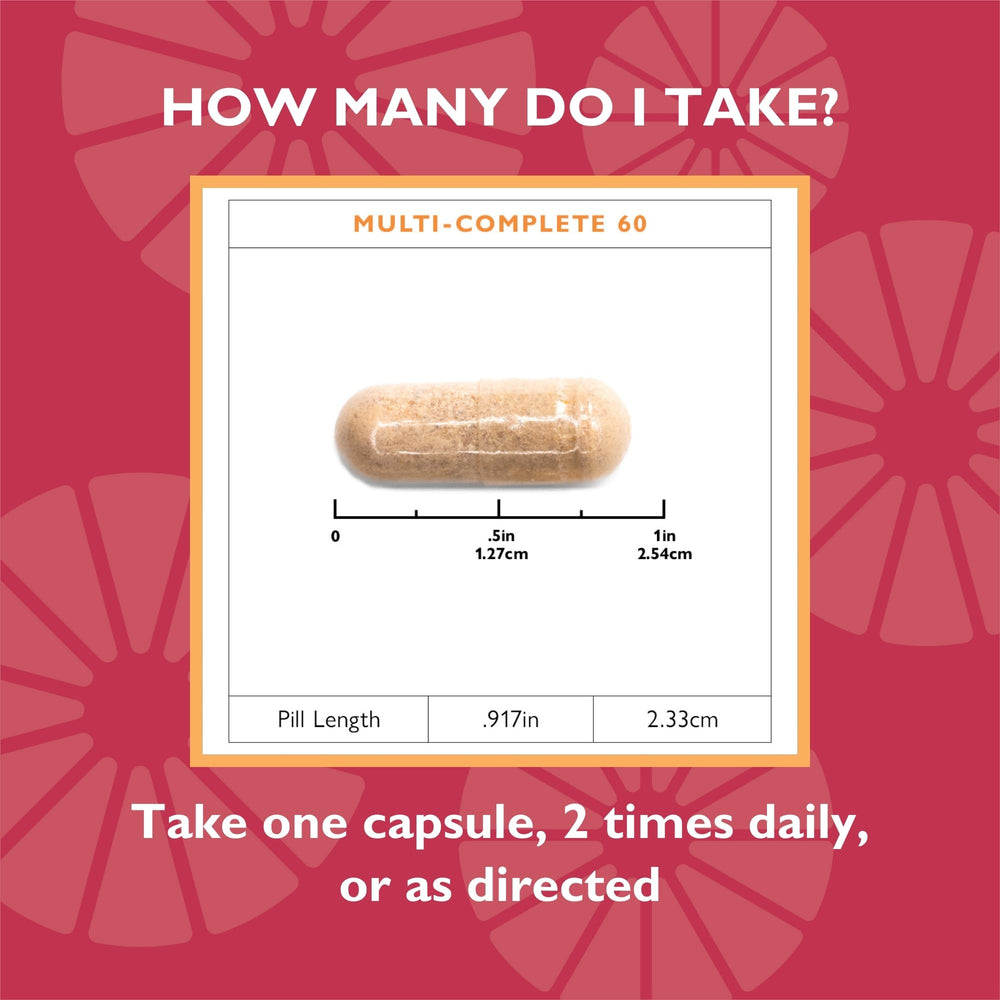 Celebrate Bariatric Supplements Celebrate Vitamins Multi-Complete 60mg Iron dispensing—slow-release capsules.