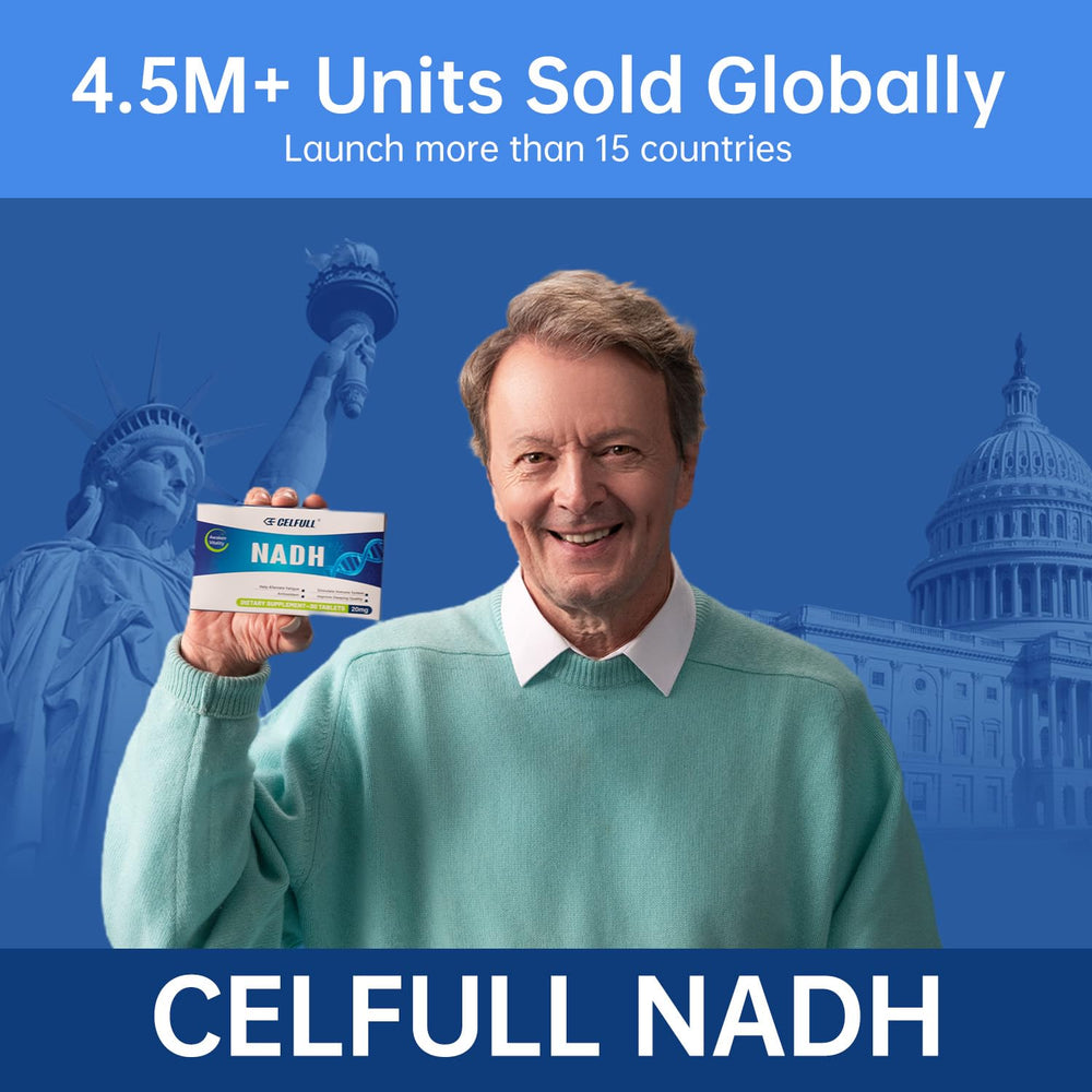 CELFULL NADH dosage guide visual supports simple, pre-meal daily use