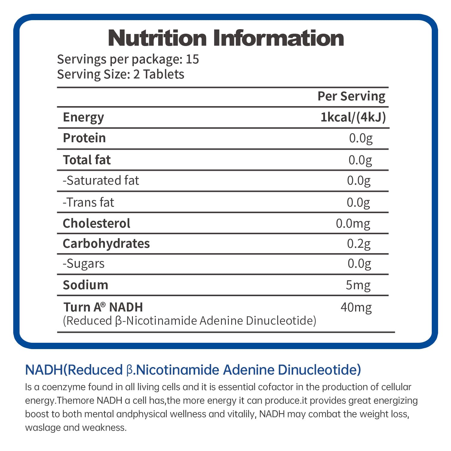GMP facility manufacturing CELFULL NADH supplement