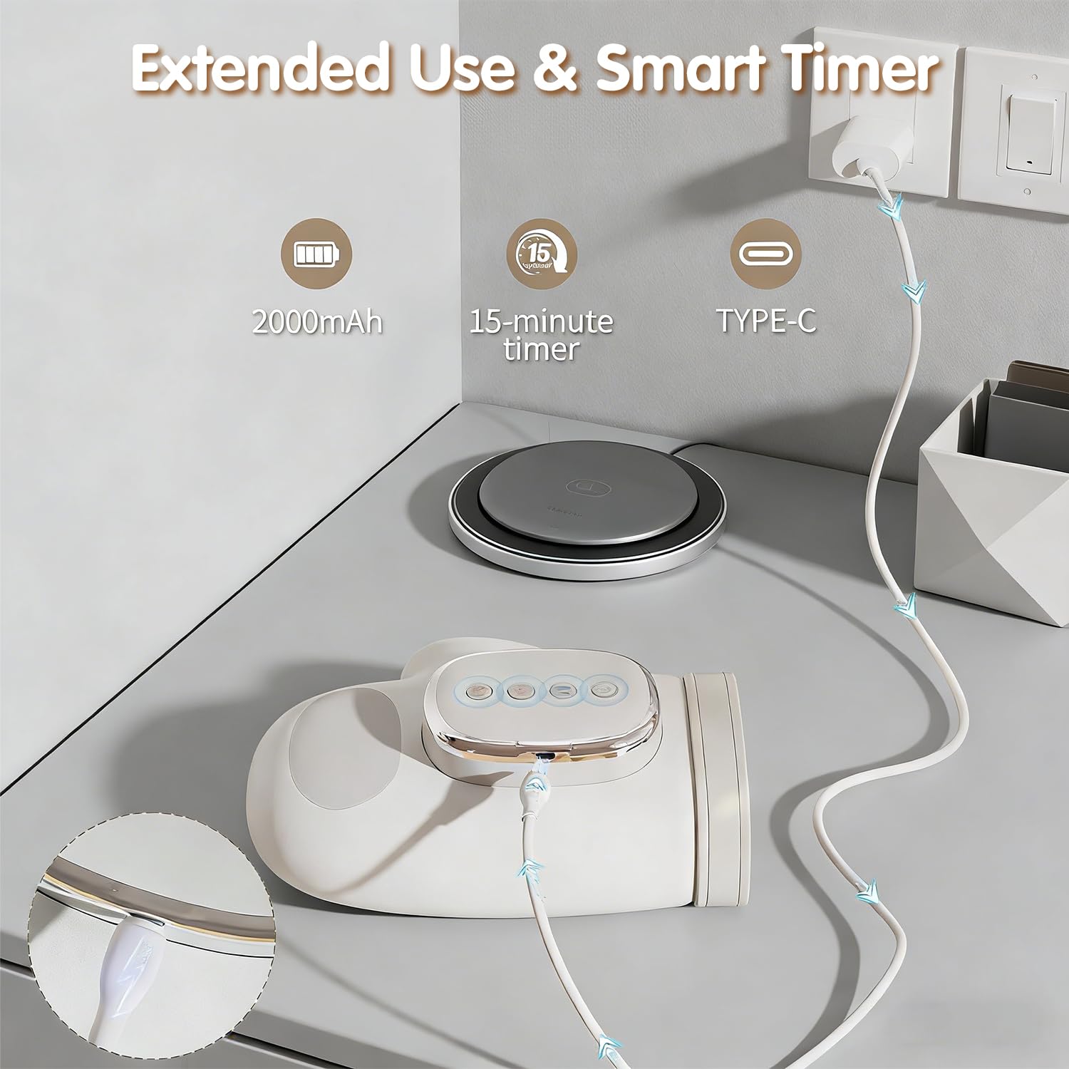 Celinfto compact travel size hand massager for daily use.