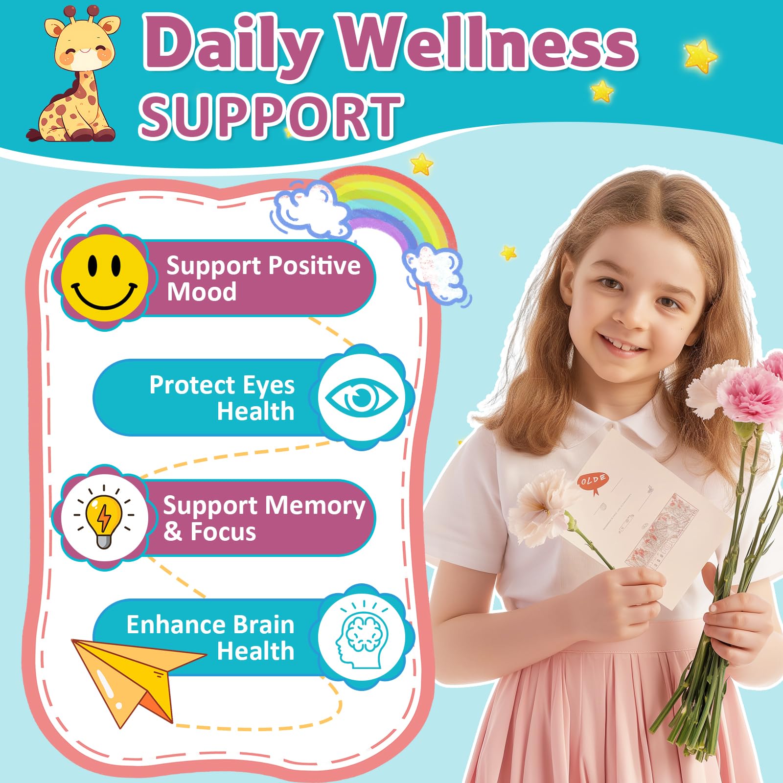 Bright, fruity flavor close-up invites kids to try the saffron Pixie Stick.