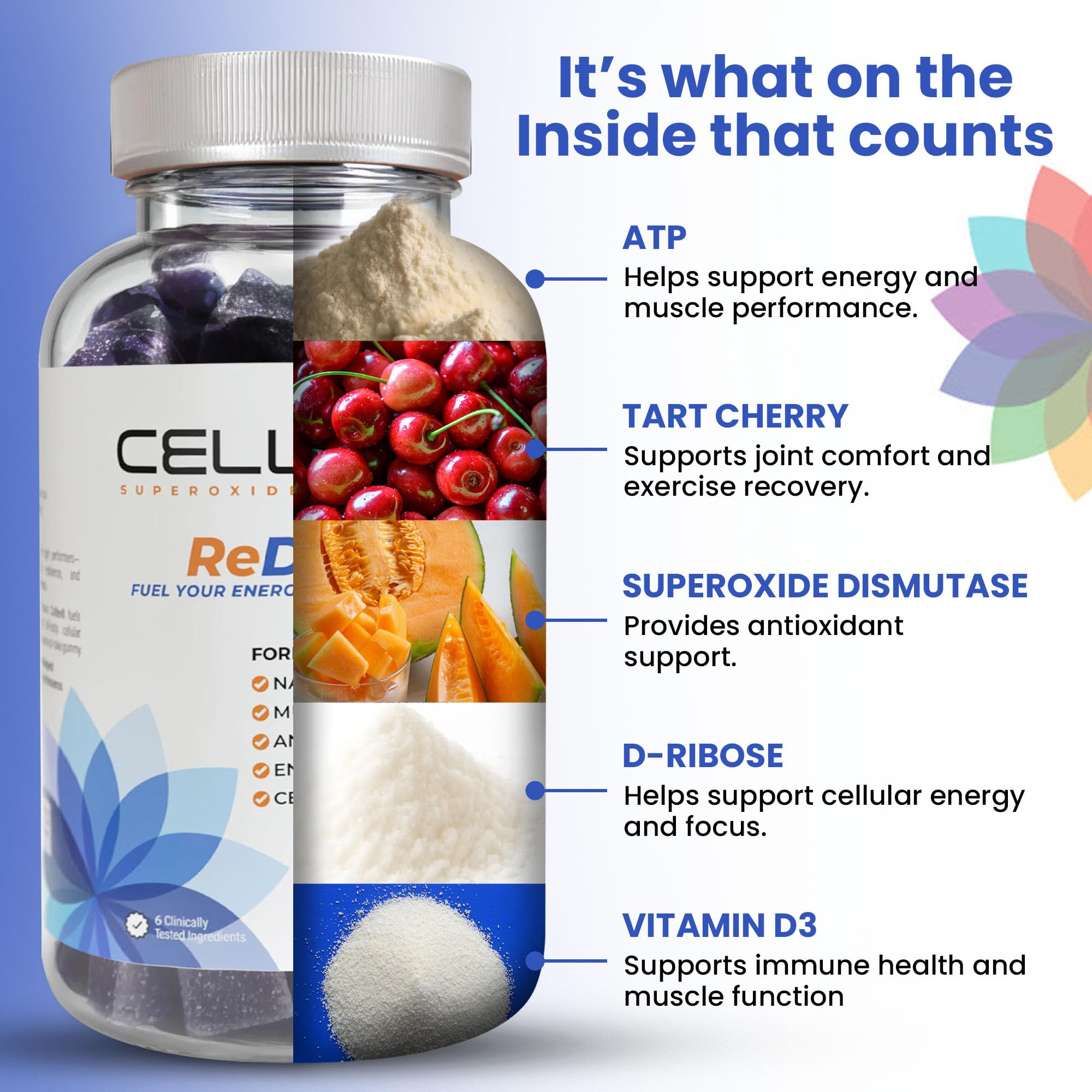 Cellev8 ReDrive athlete workout scene implying endurance support