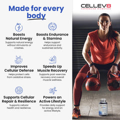 Cellev8 ReDrive dosing pack displaying 60 gummies for daily use