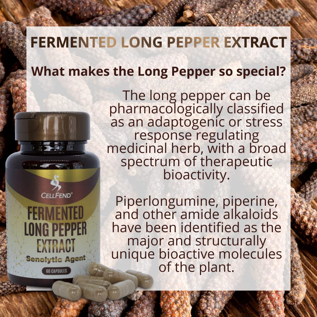 CellFend piperlongumine ingredient label—clear potency details for informed use.