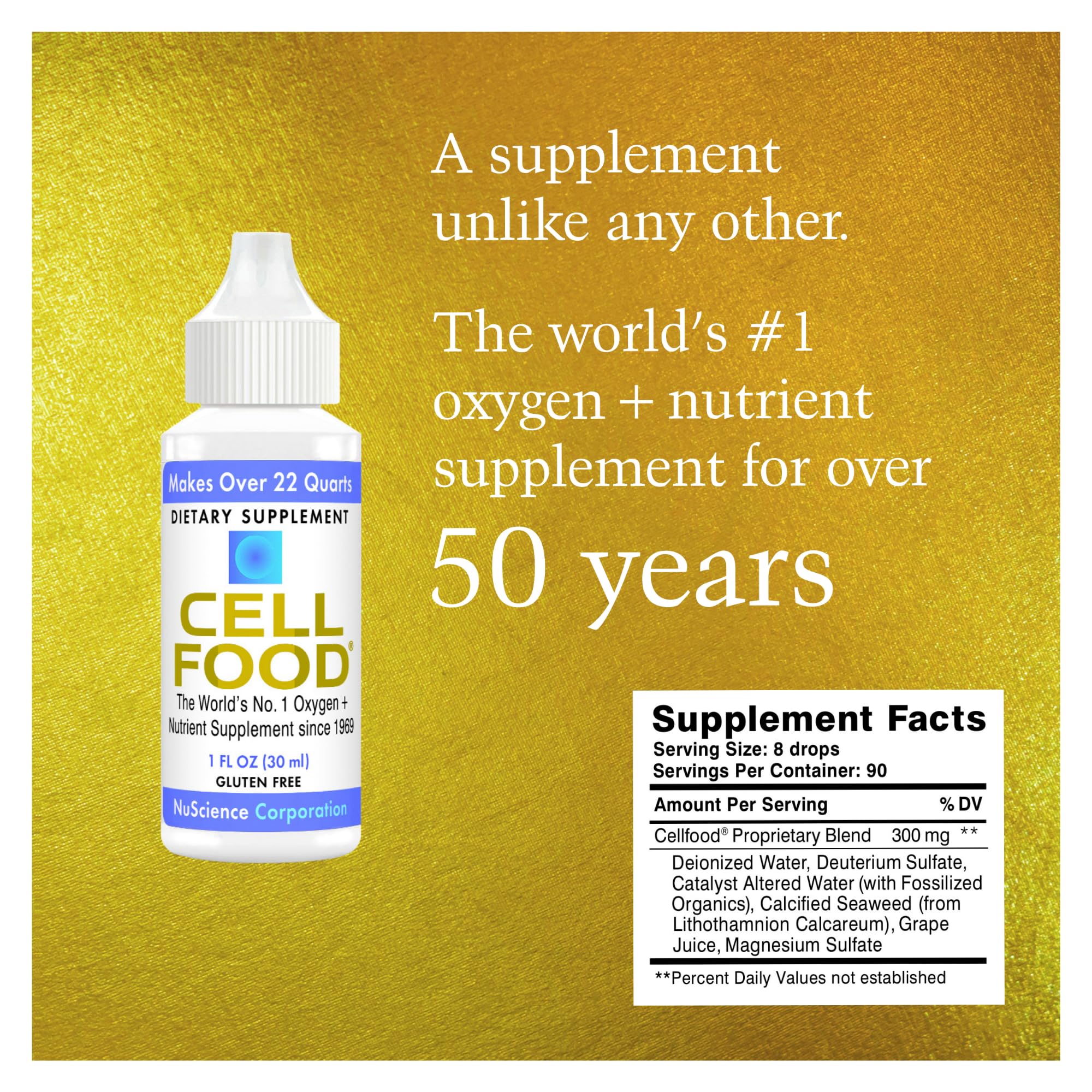 Pouring Cellfood Oxygen Boost into water to energize your day.