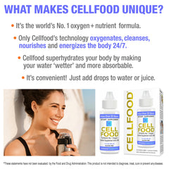 Three-pack display of Cellfood Oxygen Boost for easy daily use.