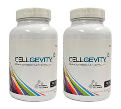 CELLGEVITY Cellgevity bottle shows RiboCeine support for cellular health