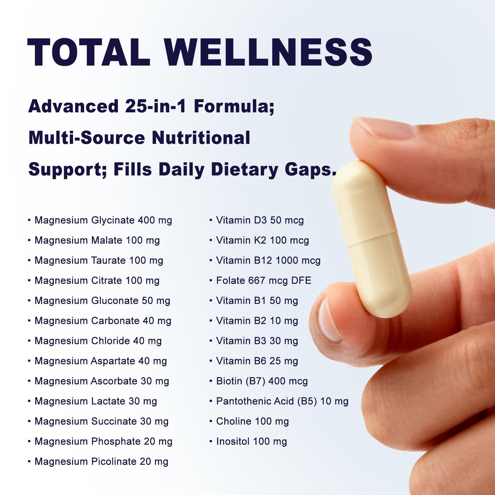 Pouring CellJuvMax capsules suggests easy daily dosing for sleep and energy support.