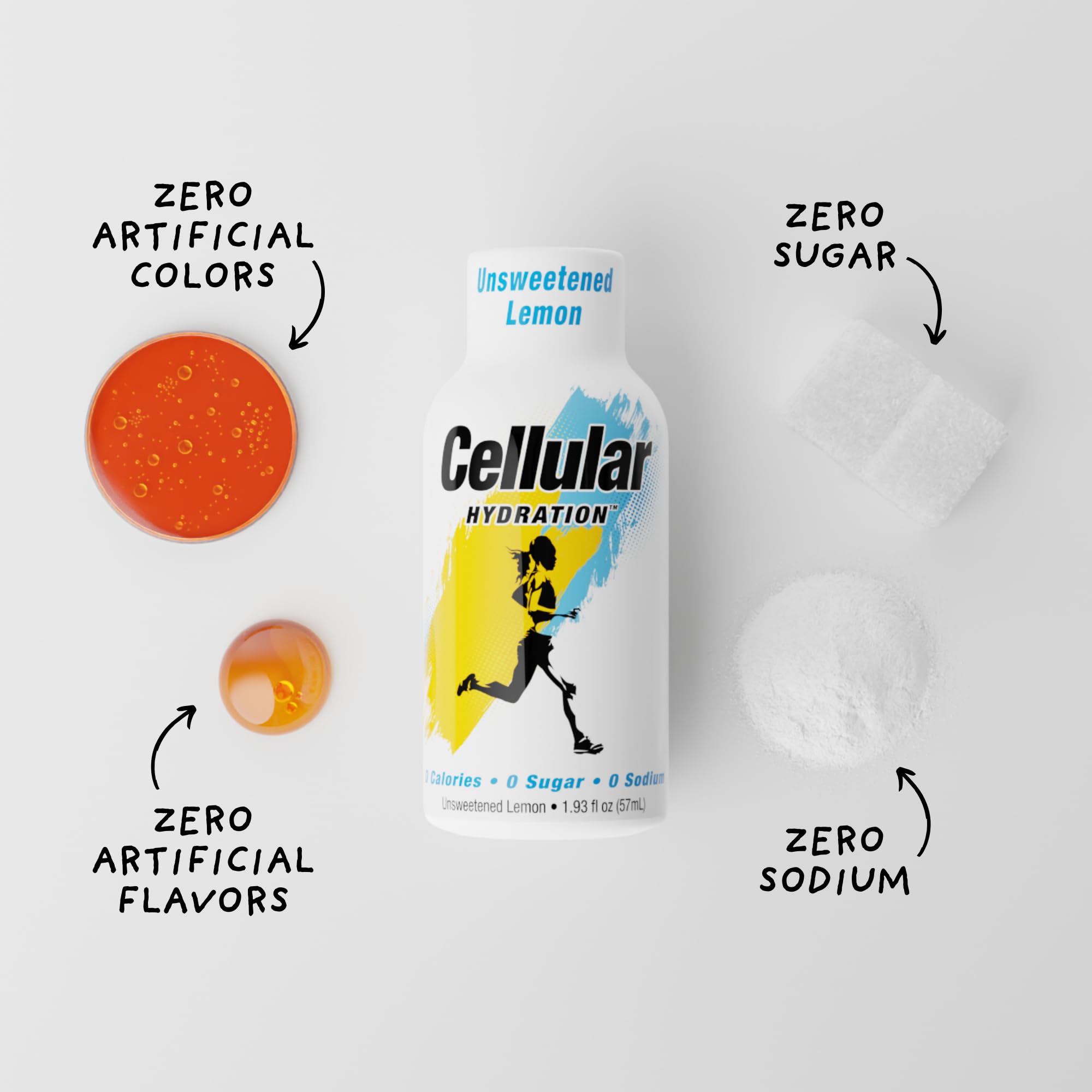Cellular Hydration bottle labeled made in USA supporting quality hydration