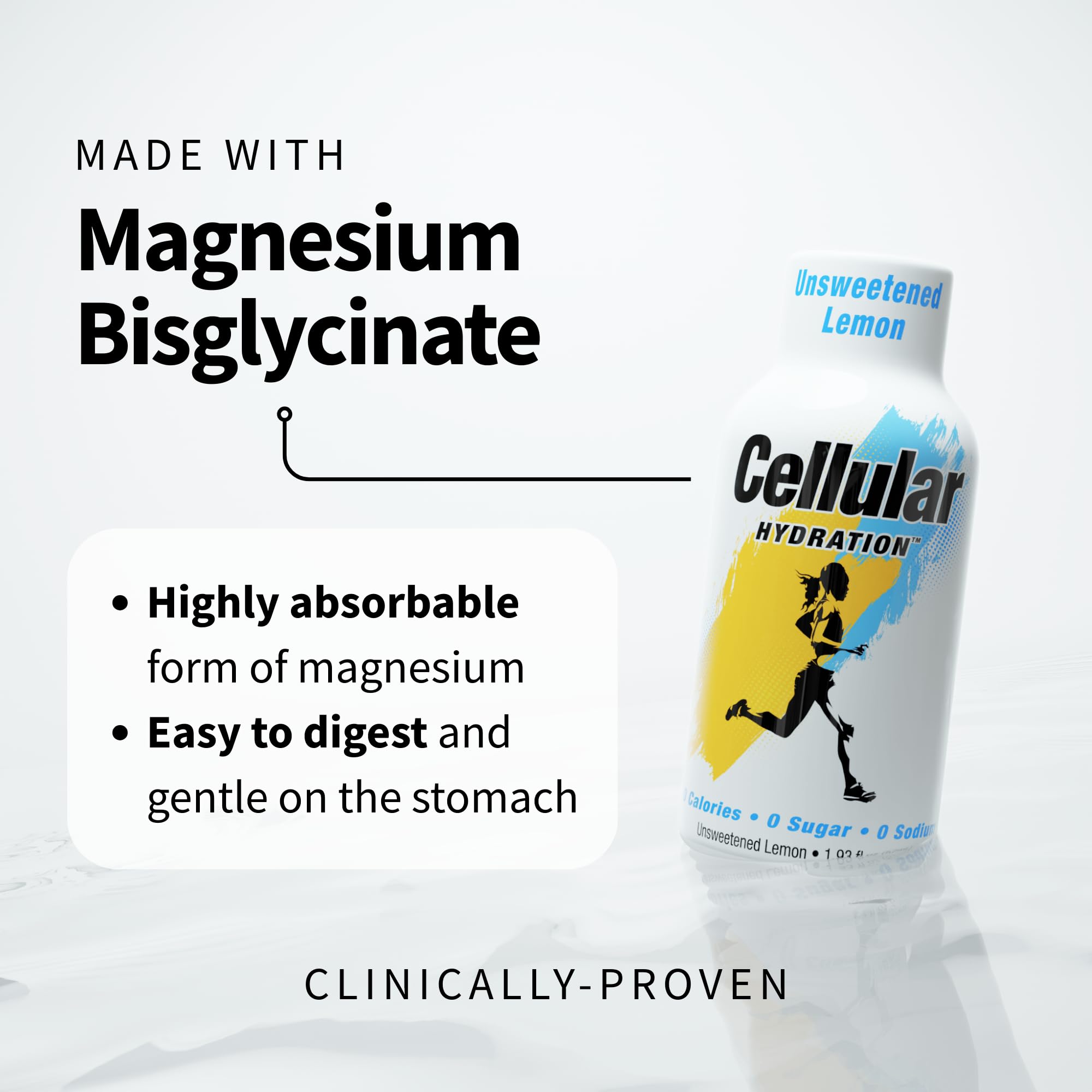 Cellular Hydration shot ingredients magnesium potassium taurine for balance