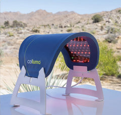 Celluma FACE portable design fits in a travel bag.