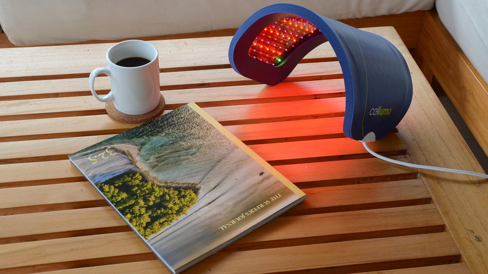 Celluma Home LED portable design works with universal adapters for travel.