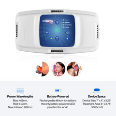 Celluma POD S2 side view emphasizes slim profile and portable convenience.