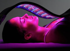 Celluma PRO panel acne treatment area demonstrates targeted light therapy for clearer skin