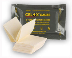 Celox Z-Fold Gauze 3in x 10ft compact format for quick bleeding control
