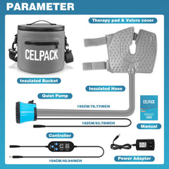 Celpack grey ice therapy device ready for home use