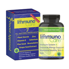 Celt Immunocare 60 V-Caps bottle front showing vegan immunity support for adults