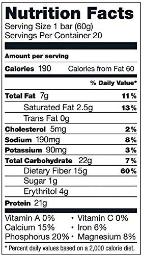 Cemueo Kirkland Chocolate Chip Cookie Dough bar close-up, protein-rich after workouts.
