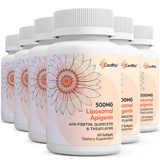 Cenffitio liposomal apigenin bottle for convenient daily supplementation