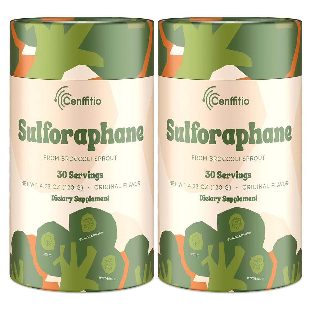 Cenffitio sulforaphane broccoli sprout powder bottle for daily wellness