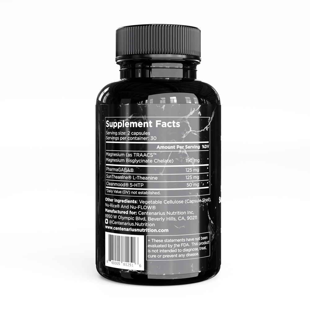 Centenarius Nutrition night-time concept with capsules