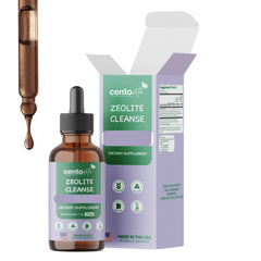 Centovita Zeolite Cleanse Drops for Kids bottle on shelf promoting daily wellness
