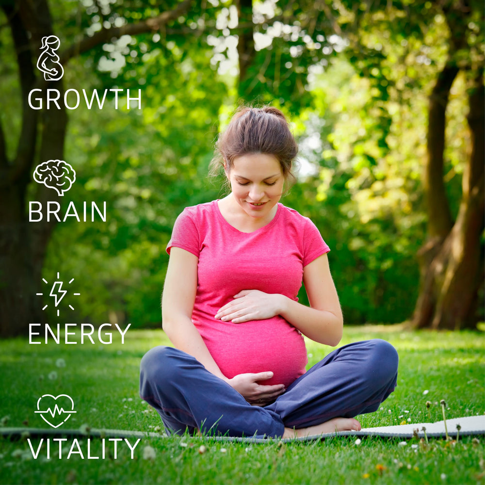Centurion Bump Mini label detail highlighting folate and iron levels