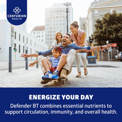 Centurion Defender BT+ two capsules per day for a simple routine.