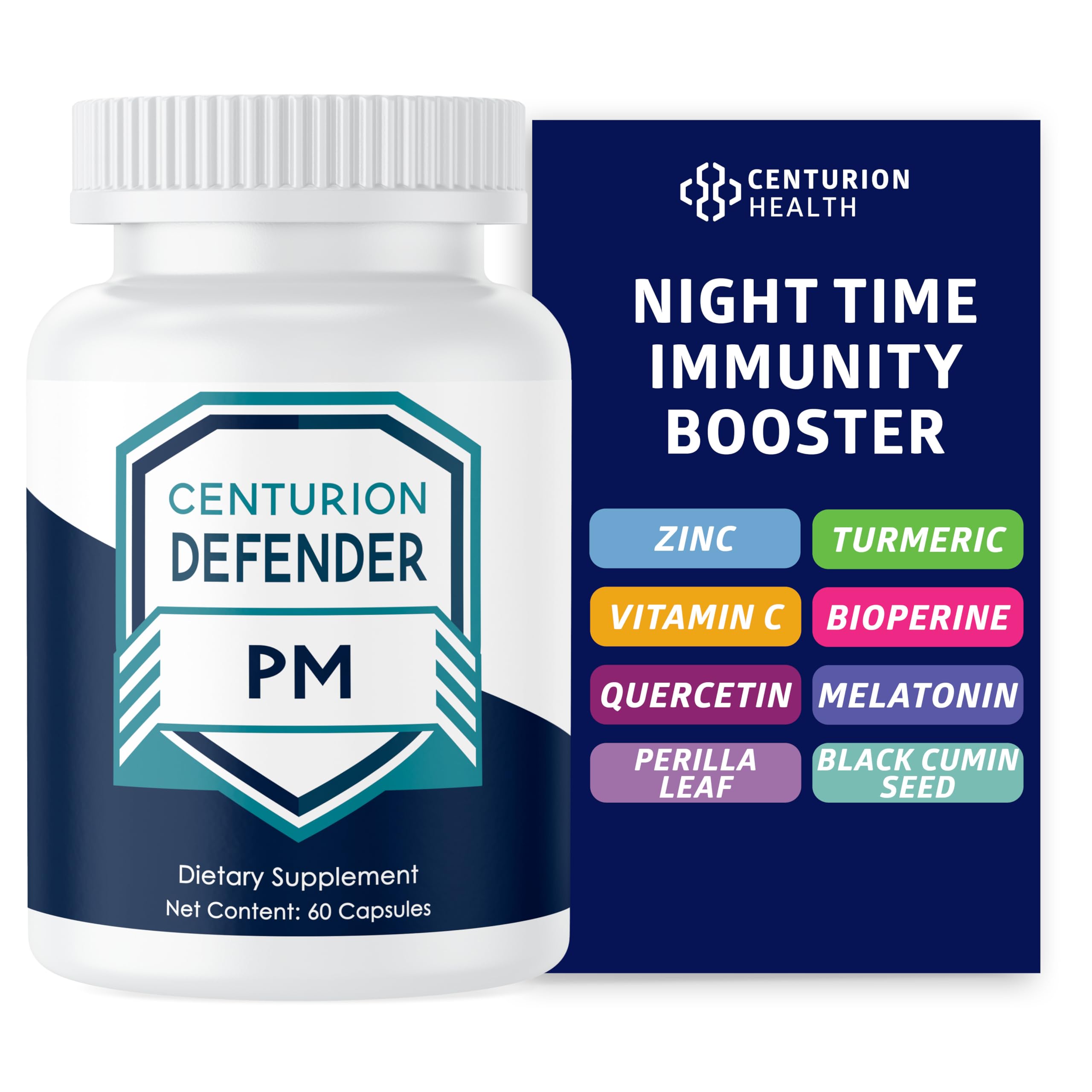 Centurion Defender PM bottle front for a calming, natural sleep routine