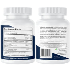 Centurion Defender PM capsules closeup showing the nightly dose