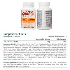 Century Systems The Cleaner usage instructions — simple 14-day regimen for easy planning.