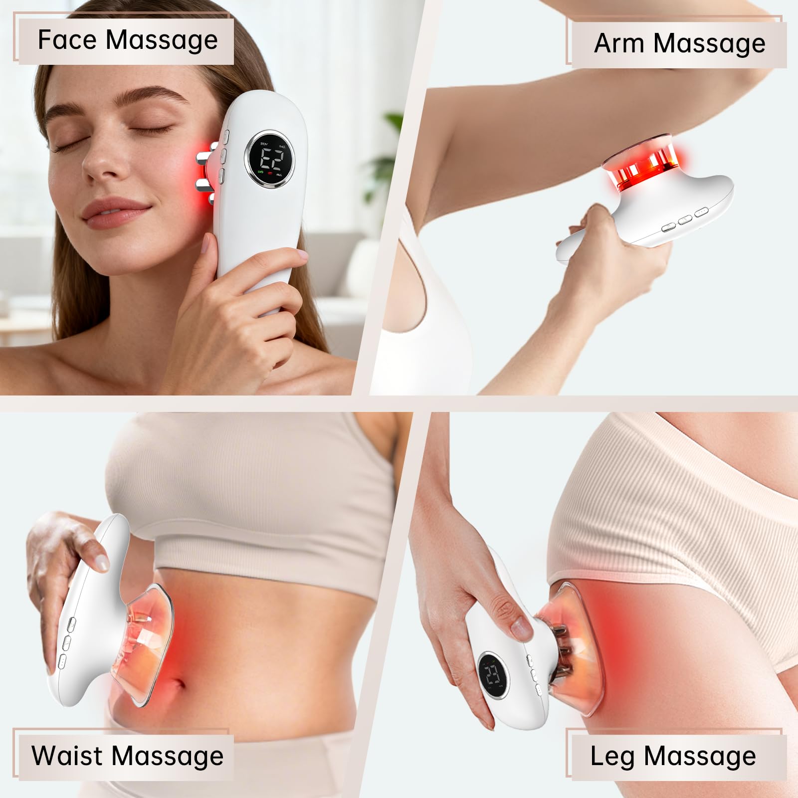 CENXIGO face mode smooths skin without suction for a noninvasive option.