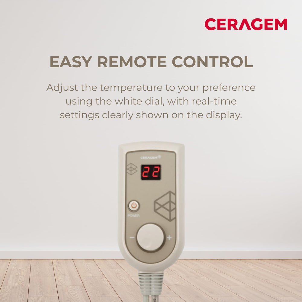 Generous 74-inch Ceramix S1 mat length supports full-body relaxation