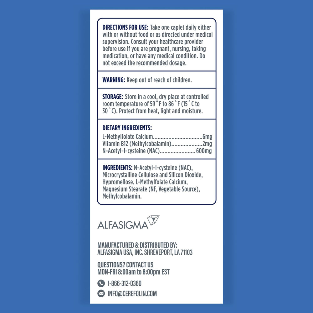 Cerefolin Brain Wellness capsules close-up for easy daily supplementation.