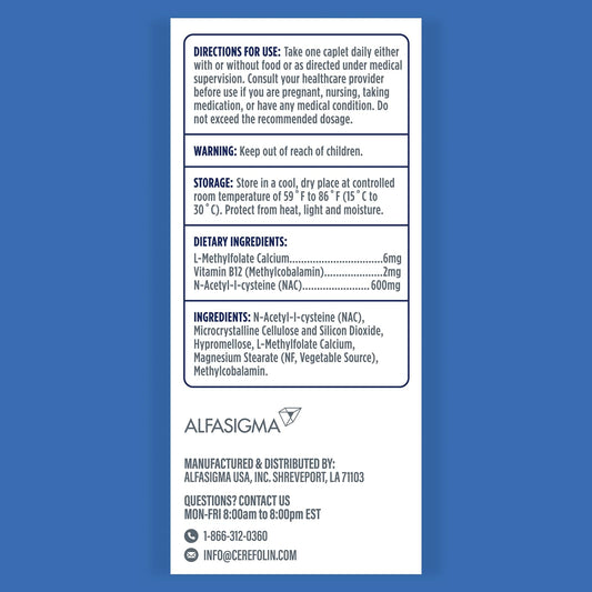 Cerefolin Brain Wellness capsules close-up for easy daily supplementation.