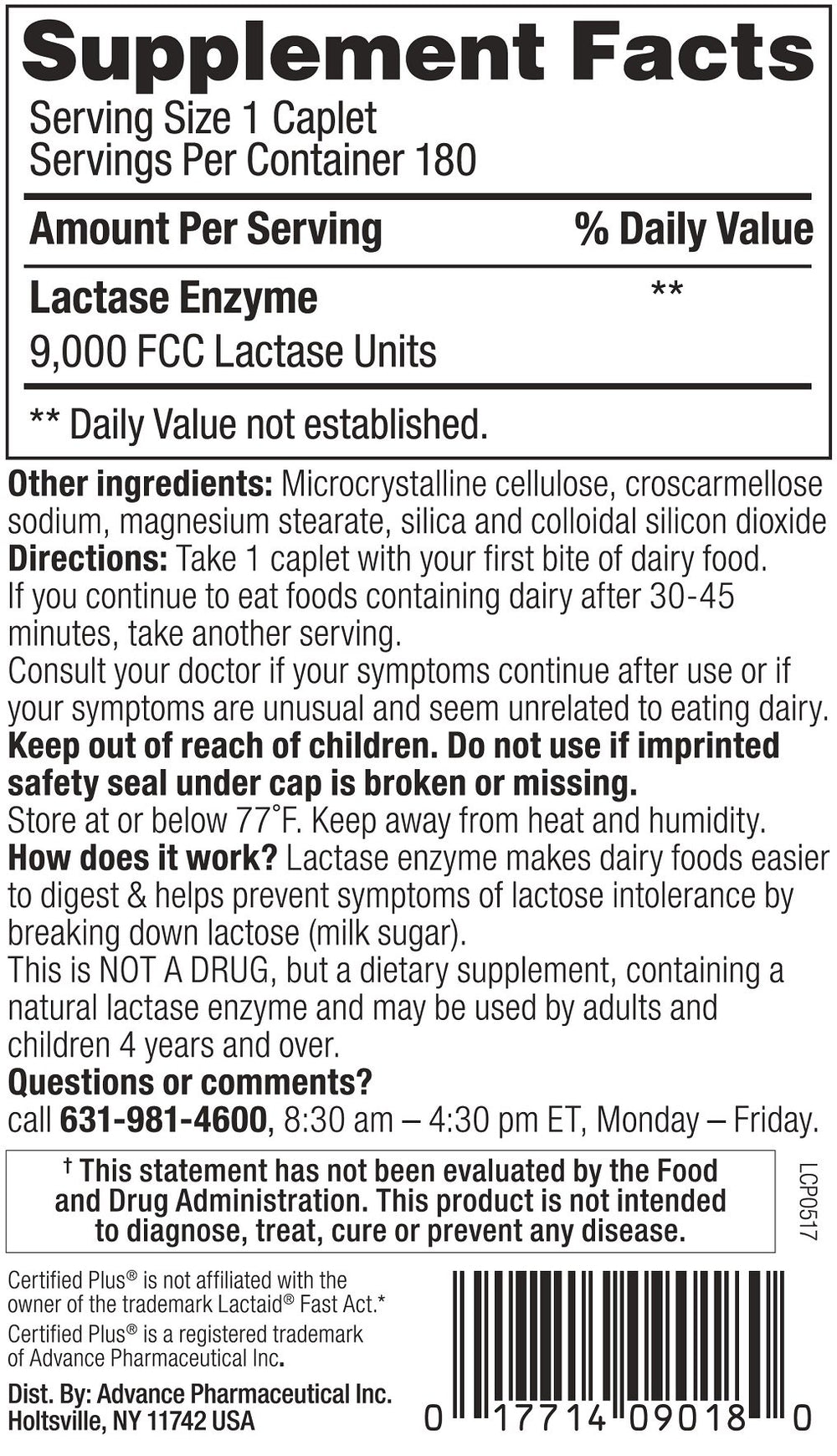 Certified Plus 360 caplets close-up ready to help dairy digestion