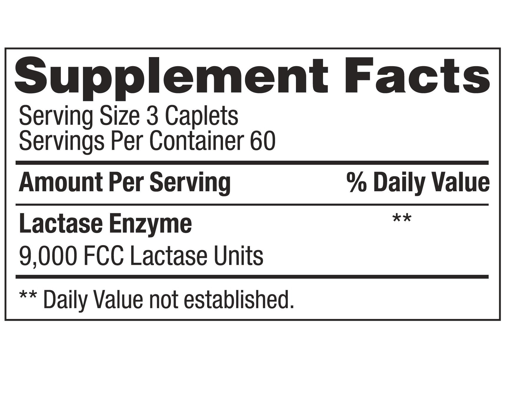 Certified Plus Lactase Enzyme 360-caplets tablets closeup for easy daily use.