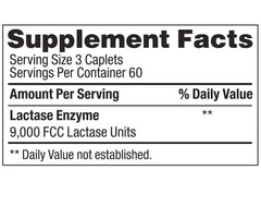 Certified Plus Lactase Enzyme 360-caplets tablets closeup for easy daily use.