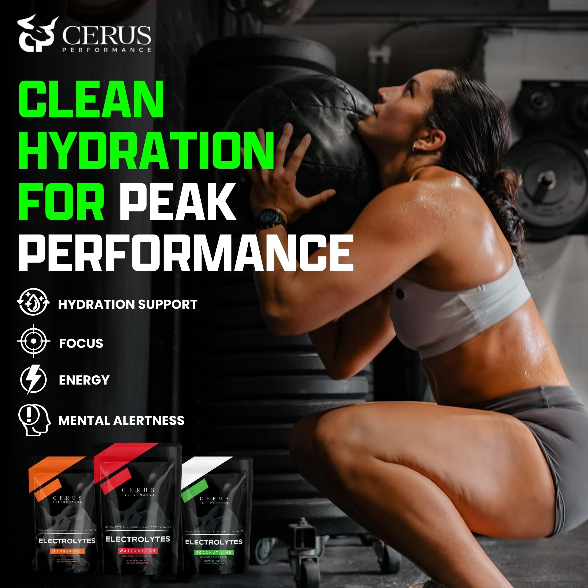 Cerus Coconut Lime electrolyte glass of water shows refreshing flavor.