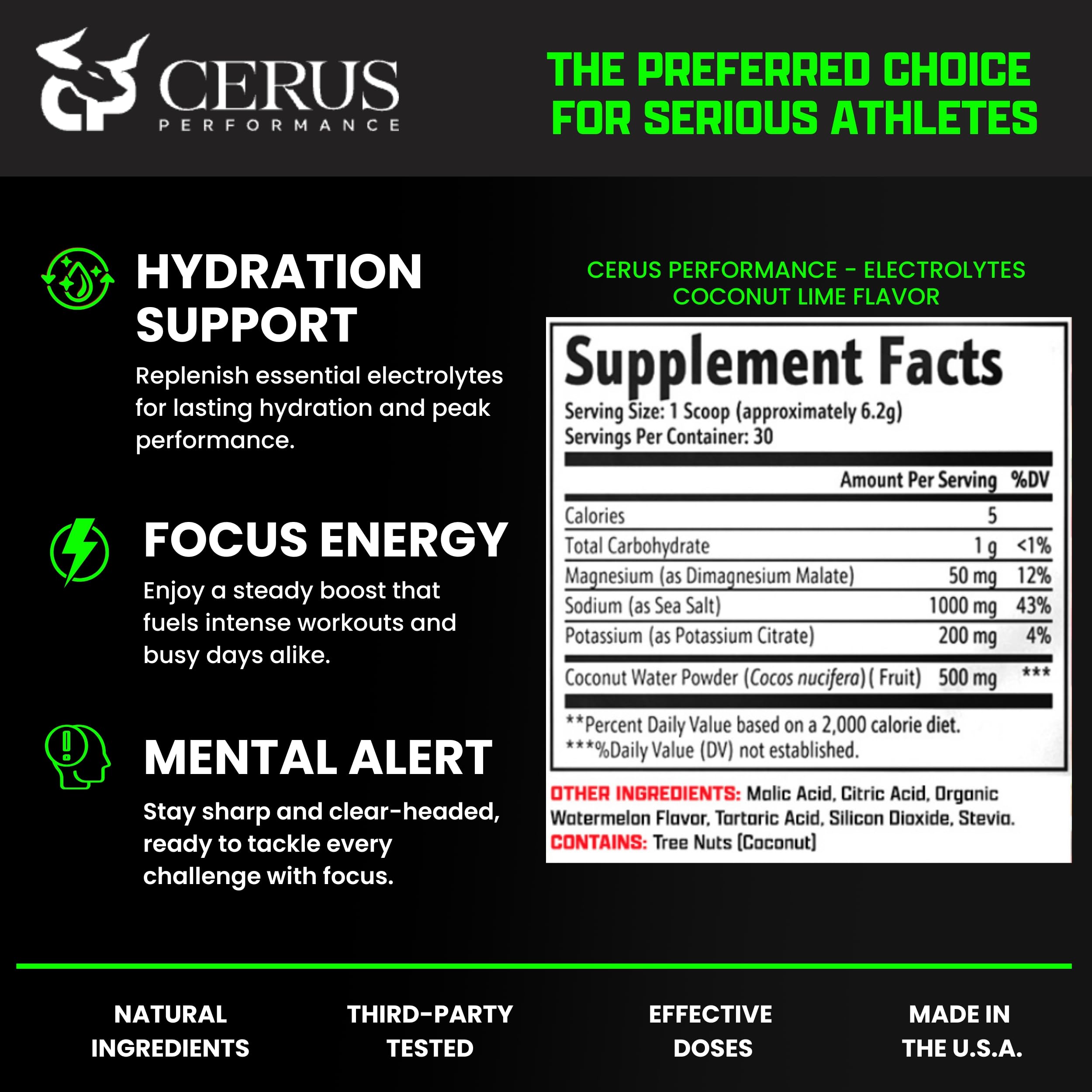 Cerus Coconut Lime electrolyte workout-scene implying endurance.