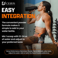 Cerus Tangerine flavor sip illustrating naturally vibrant taste.